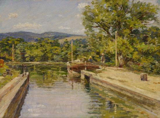 Theodore Robinson Canal Scene Spain oil painting art